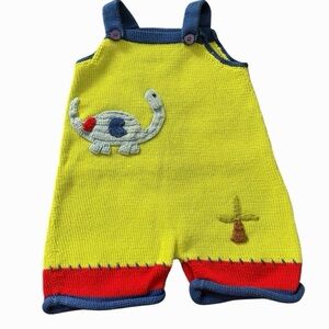 Zackali 4 Kids Dinosaur Baby romper overalls Sz 12 Months